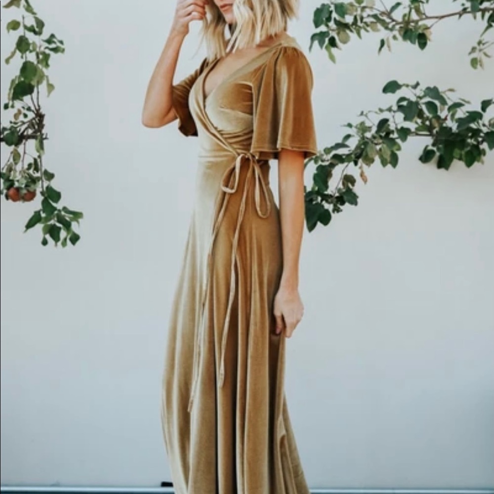 Baltic Born Meghan Velvet wrap dress